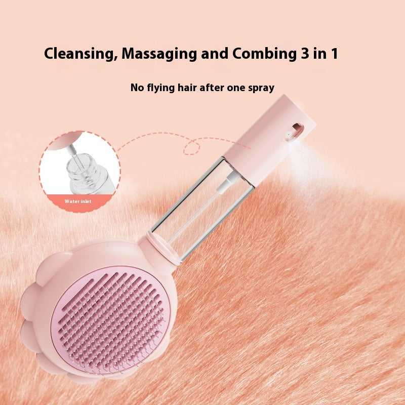 2-in-1 Pet Brush & Hair Remover - Spray Option